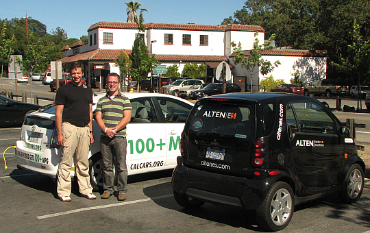 Mike Sommer and Will Huggett from Alten Energy Solutions visiting California, Aug 2007
