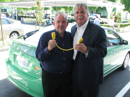 Google.org's Larry Brilliant with Greg Stubblefield, President of California and Hawaii Enterprise Rent-A-Car