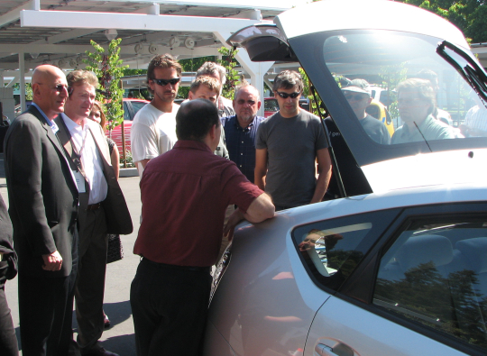 Crowd gets the first public glimpse of EDrive's new prototype PHEV
